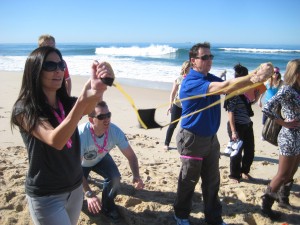 amazing races on the Beach activities are so much fun for team building 
