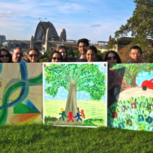 Wild art corporate team building activities - painting, fun. art escape in sydney