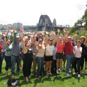 Sydney corporate groups starting their amazing race team Building Activities by Bush Sports