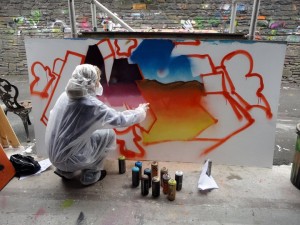 Graffiti team building art workshops in Sydney